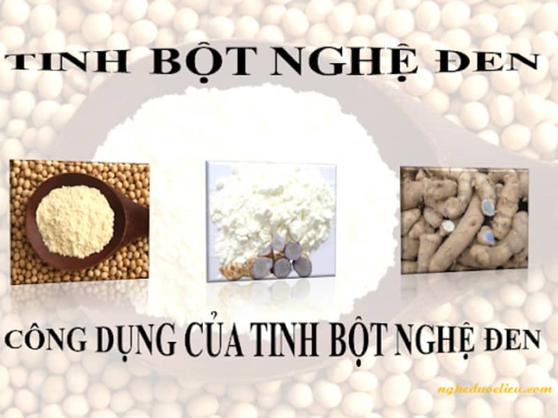 tác dụng của tinh bột nghệ đen